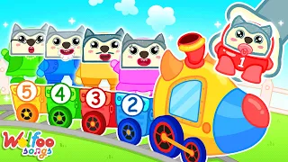 Baby! Get On The Train! 🚂 Playtime Song for Kids 🎶 Wolfoo Nursery Rhymes & Kids Songs