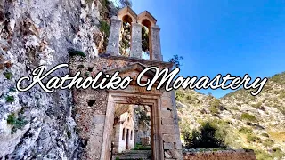 Katholiko Monastery Chania Crete Greece 4K | Walking from Gouverneto Monastery until Katholiko Bay
