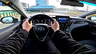 2022 Toyota Camry [ Luxury 2.5l hybrid 218hp e-CVT ] POV Test Drive | Raw audio