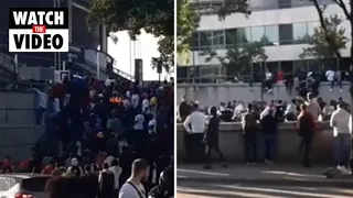 Chaotic scenes reported as fans arrive for Champions League Final