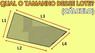 COMO CALCULAR A ÁREA DE UM TERRENO COM OS 4 LADOS DIFERENTES? I Fórmula de Heron Passo a Passo