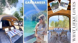 GARDAMEER ☀️ KAMPEREN & TENT TOUR ⛺😍 || TRAVELVLOG #39 | Lieke Biemans