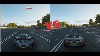 Koenigsegg Jesko vs Lambo Veneno 1/4 Miles Drag Race