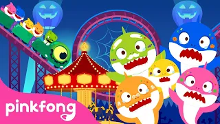 🎃¡Aterrador Halloween! Parque de Diversiones Embrujado | Tiburón Bebé | Pinkfong en español