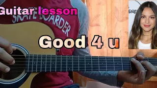 good 4 u - Olivia Rodrigo // Easy Guitar Tutorial, Lesson, Chords