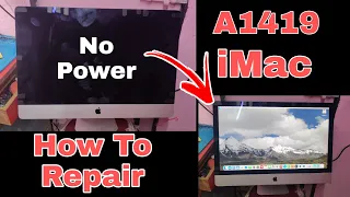 imac not turning on | A1419