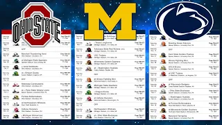 Ohio State, Penn State, & Michigan 2024 Way-Too-Early Schedule Preview