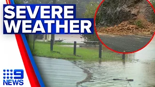 Flooded south-east Queensland lashed with more rain | 9 News Australia