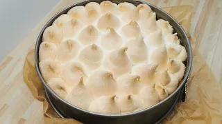 Rhabarberkuchen mit leckerem Guss und Eiweißhaube ❤️❤️ Rhabarber Rezept