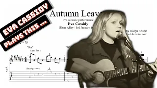 Eva Cassidy - Autumn Leaves TAB - acoustic guitar tabs (PDF + Guitar Pro)
