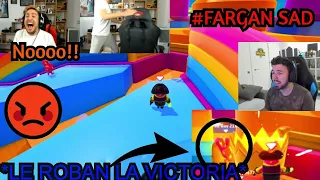 EL MAYOR ENFADO Y FAIL DE FARGAN EN "FALL GUYS" 🤧 | MOMENTOS GRACIOSOS ROBOS EMPUJONES Y ENOJOS 😡 #3