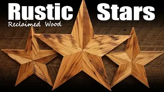 Wooden Stars - Reclaimed Wood with Spline Joints