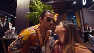 Salt Bae & mdfk andi (Andrei Ichim) - Christmas party - NusrEt steakhouse Miami