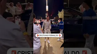 Cristiano ARRIVED IN STYLE for his ringside seat to Fury vs Usyk!🥊
