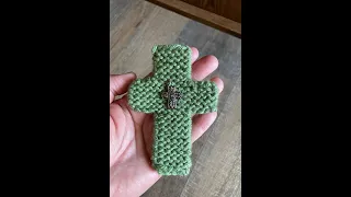 Loom Knit Cross Keepsake (How To Video)
