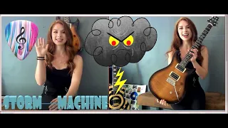 Amazing  Female Guitarist from France Meet Storm-Machine! Exclusive Interview and Videos