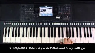 Yamaha PSR S950 - Style Demo "R&B SoulBallad" - HQ Audio & Video