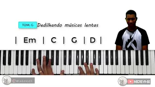 COMO DEDILHAR UMA MÚSICA LENTA  (LEVADA/BATIDA/MOVIMENTOS)- ARRANJOS PARA TECLADO  TALES SILVA