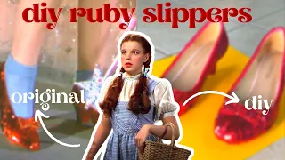 Making Myself Ruby Slippers! | DIY Wizard of Oz Dorothy Ruby Slipper Shoes
