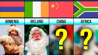 Comparison: What Santa Claus look like in Different Countries