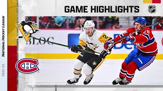 Penguins @ Canadiens 11/12 | NHL Highlights 2022