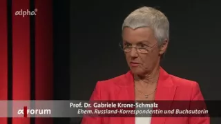 Russlandexpertin Gabriele Krone-Schmalz | alpha-Forum | ARD-alpha - 08. Juni 2015