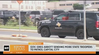 Gov. Abbott sending more state troopers to patrol capital city