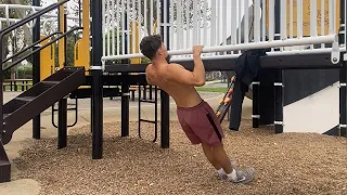 AUSTRALIAN PULL UPS EARLY MORNING WORKOUT ROUTINE