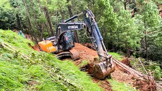 DEATH-DEFYING! Building a Mountain Road in the Himalayas with an Excavator | Excavator Planet