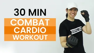 30 MIN FAT BURNING CARDIO • ALL STANDING • WORKOUT AT HOME • Combat Cardio #2 • Keoni Tamayo