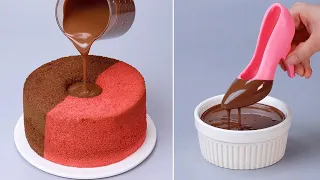 My Favorite Easy Cake Decorating For Your Family | How To Make Chocolate Cake Tutorial