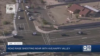 NOW: Road rage shooting near 99th Ave and Happy Valley