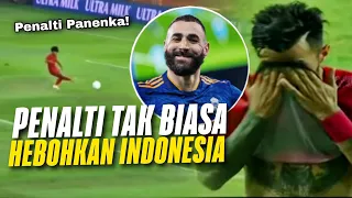 PENALTI PANENKA BENZEMA VERSI TIMNAS 🔥 5+ Penalti Unik Timnas Indonesia yang Pernah Terjadi