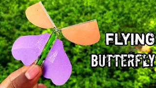 How to make a Rubber band paper butter fly at your home in simple and easy way
