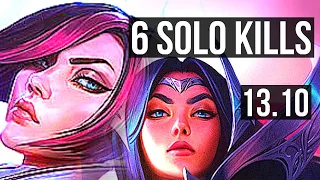 FIORA vs IRELIA (TOP) | 7/1/3, 6 solo kills, 300+ games, Dominating | KR Grandmaster | 13.10