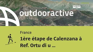 parcours de haute montagne en France: 1ère étape de Calenzana à Ref. Ortu di u Piobbu