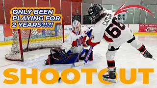 No way this kid has been playing hockey for only 2 years! | Beer League Goalie vs. Peewee