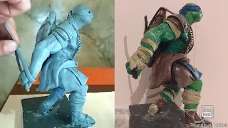 Leonardo Sculpture _ TMNT ^ Ninja Turtles * Timelapse