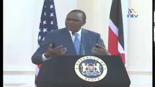 President Kenyatta speak against obama on gay issue