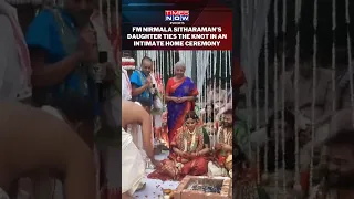 Watch! Union Minister Nirmala Sitharaman's Daughter Gets Married In a Simple Home Wedding