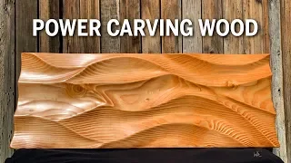 Power Carving Wood to Look Like Sand