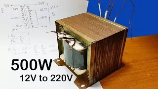 How to calculating turns and voltage of transformers for inverter 12V to 220V 500W (part 1)