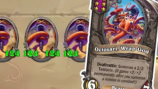 New Unit Octosari Is Busted on Its Own and With This Combo | Dogdog Hearthstone Battlegrounds