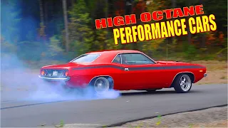 CRAZY Muscle Cars Burnouts Donuts and V8 Sounds!! - Season Ending 2020