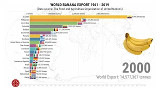 World Banana Export 1961 - 2019