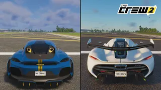 The Crew 2 | Koenigsegg Gemera 2020 vs. Koenigsegg Jesko 2020 Performance and Sound Comparison