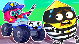 🚔 Let's Go Police Monster Truck! 🤩 Rescue Team Find My Toy || Best Cartoon by Pit & Penny Stories 🥑💖