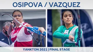 Elena Osipova v Ana Vazquez – recurve women quarterfinal | Yankton 2021 World Cup Final