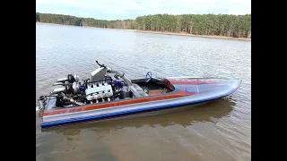 Twin Turbo Hemi Jet Boat Lake Test #2! Finnegan's Garage Ep.94