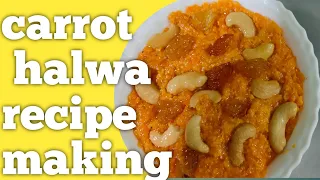 Carrot halwa| how to make carrot halwa recipe| indian sweets| all sweets making|